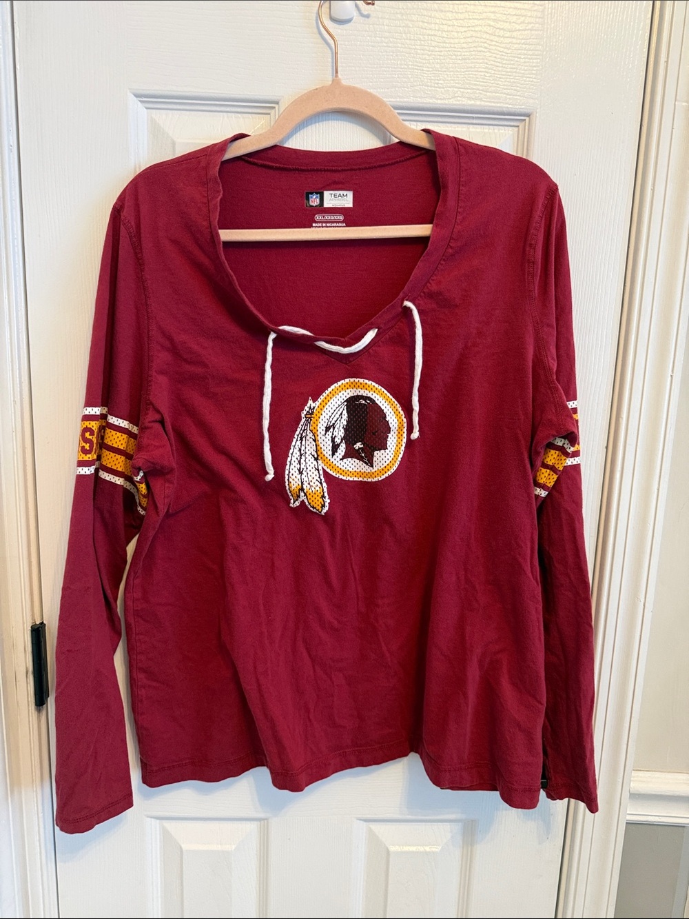 NFL Washington Redskins Football Longsleeve T-shirt Sz XXL